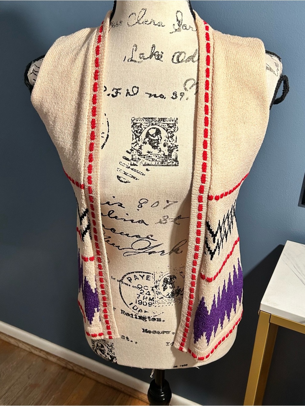 Adolfo for Saks Fifth Ave 70s Style vest